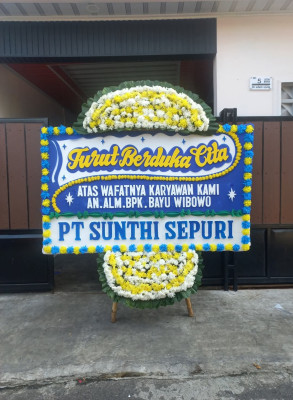 Papan Bunga Duka di Wijaya Kusuma